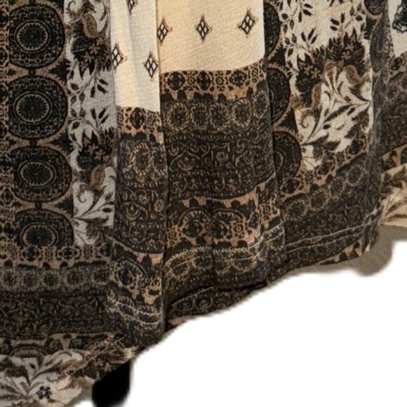 LUCKY BRAND WOMEN'S PRINTED PEASAND TOP NWT SZ L - Picture 7 of 7